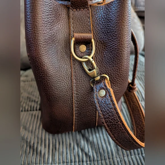 Portland Leather Small Firefly in Coldbrew NWT - Picture 3 of 6